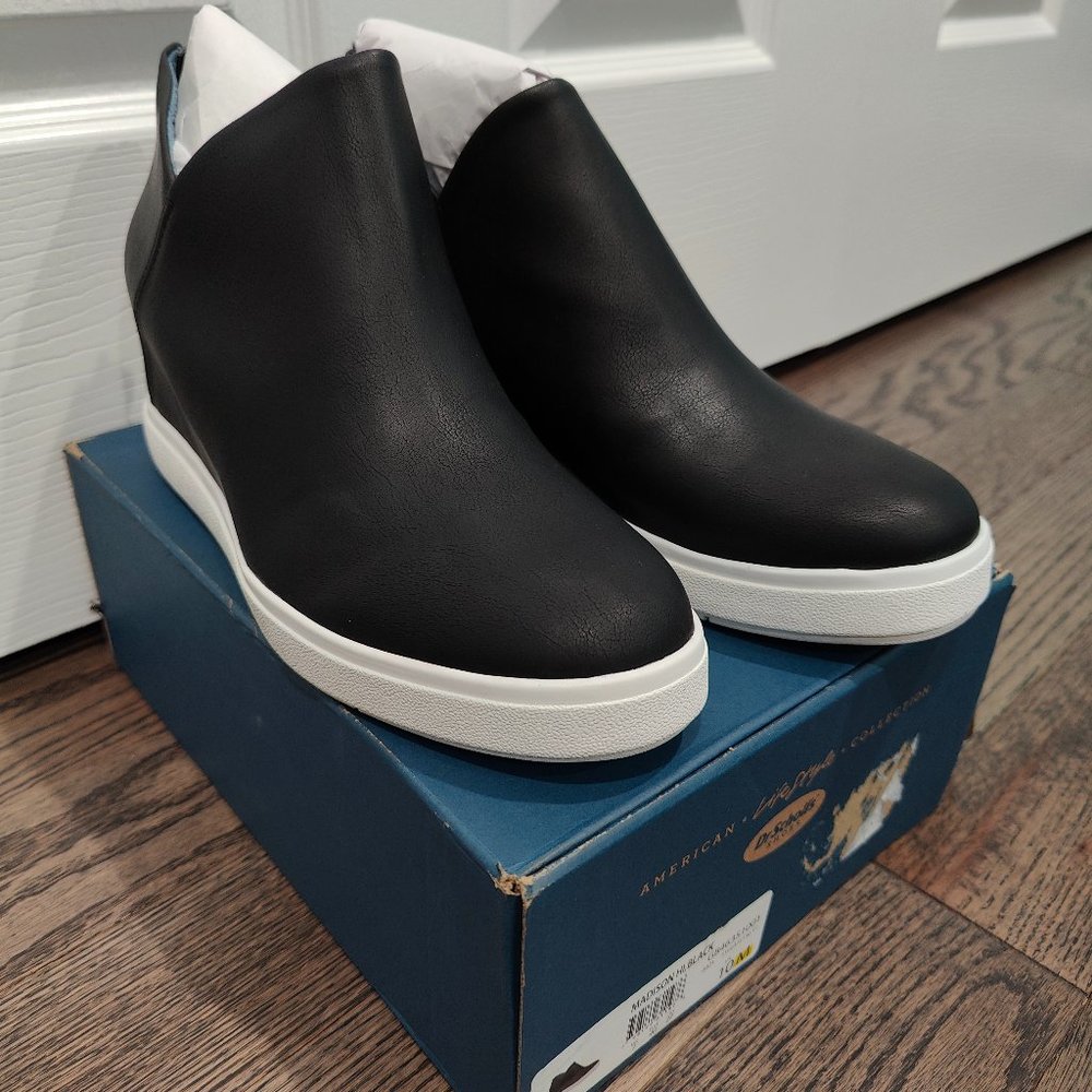 Dr. Scholl's Madison Hi High Black Booties Ankle Boot